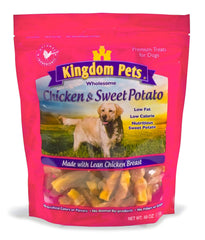 Kingdom Pets filler free chicken jerky front pack for convenient training rewards