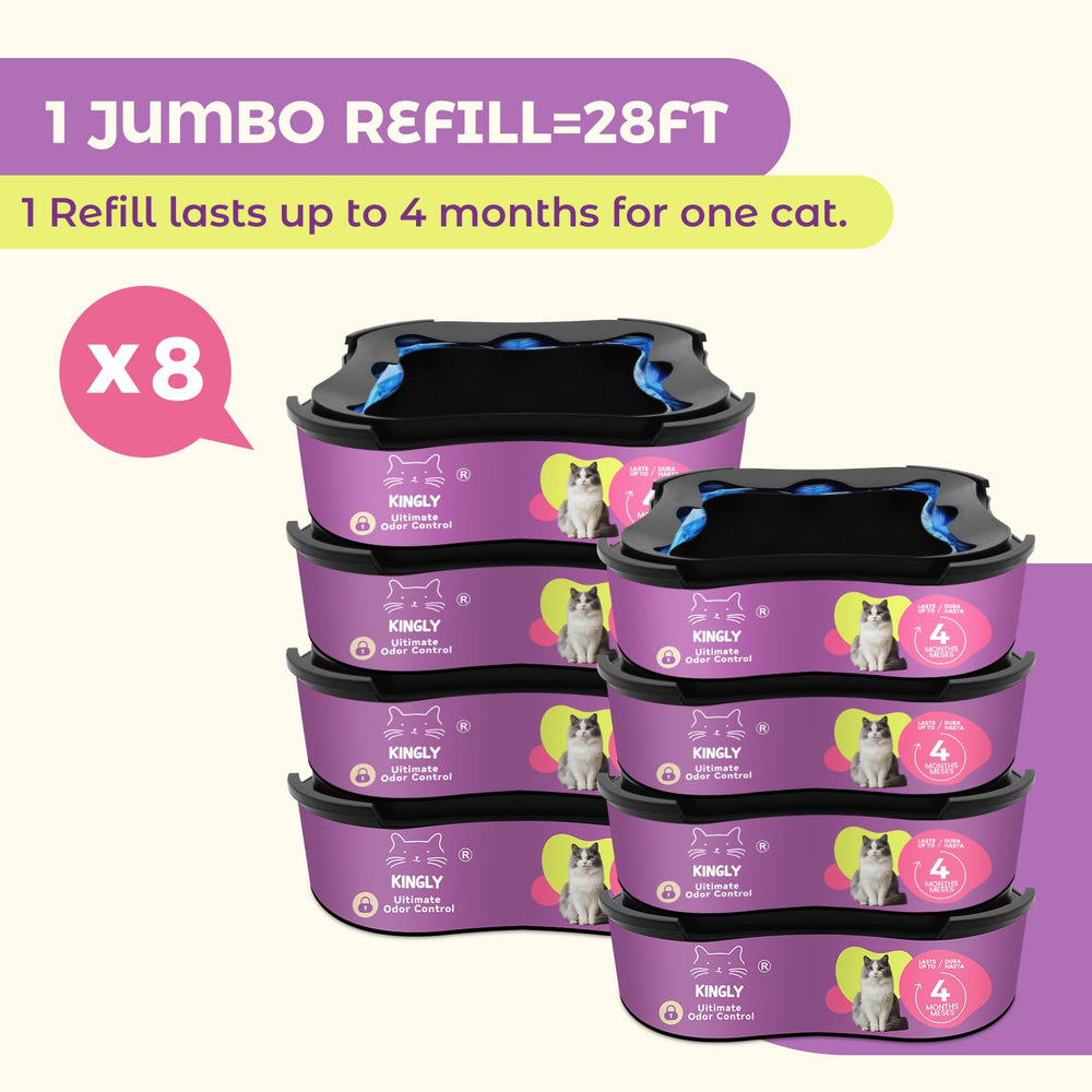 KINGLY refill is easy to install, saving time during routine changes.