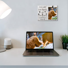 KINGNOW frame shown on a tabletop with folding easel for easy display.