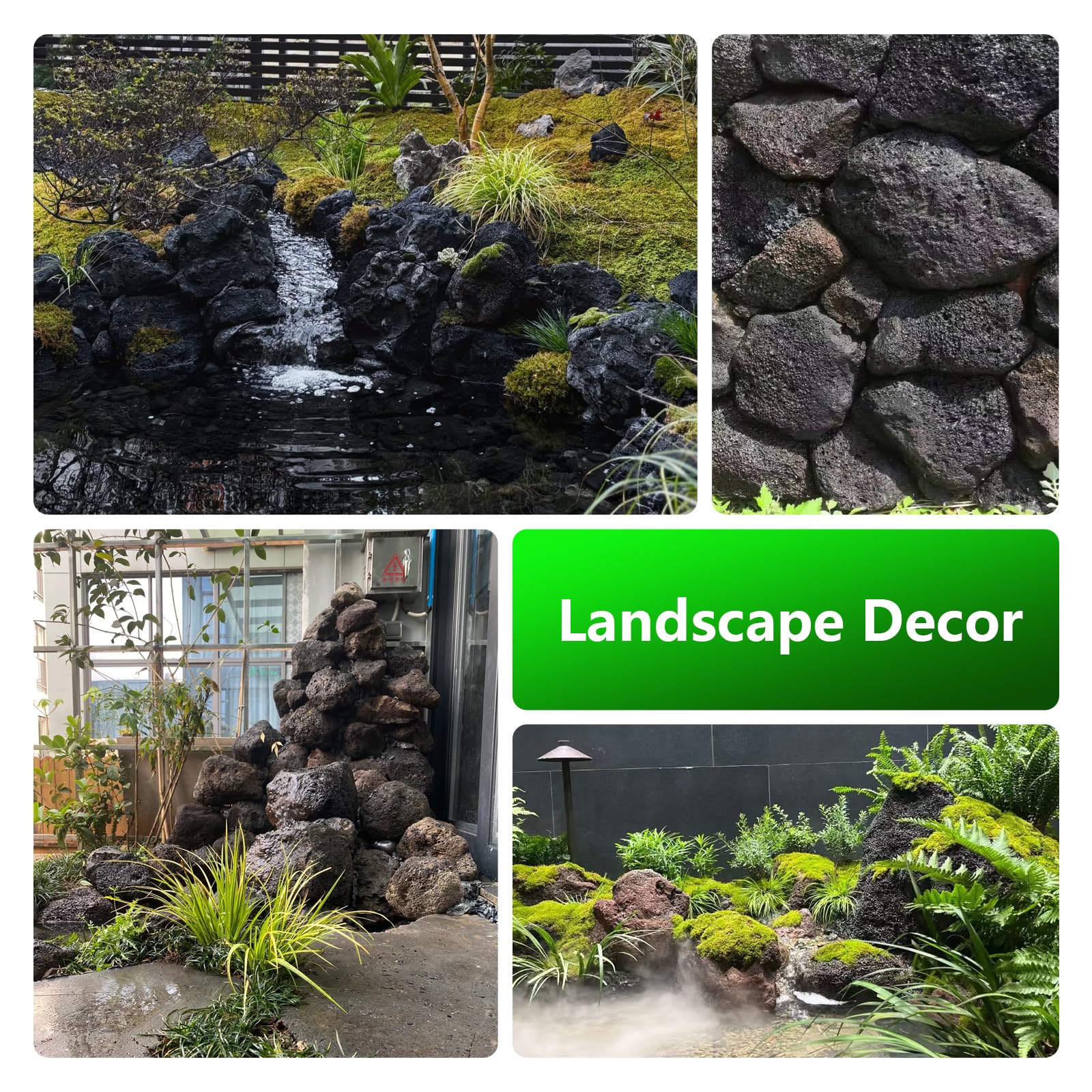 KINGRUI lava-rock terrarium garden use versatile decorative stones