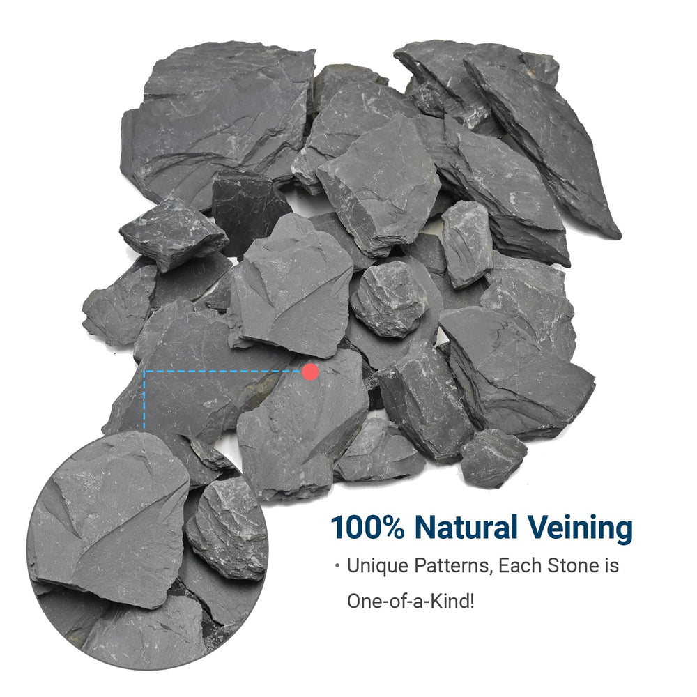 KINGRUI slate rock in aquarium hardscape setup with natural look