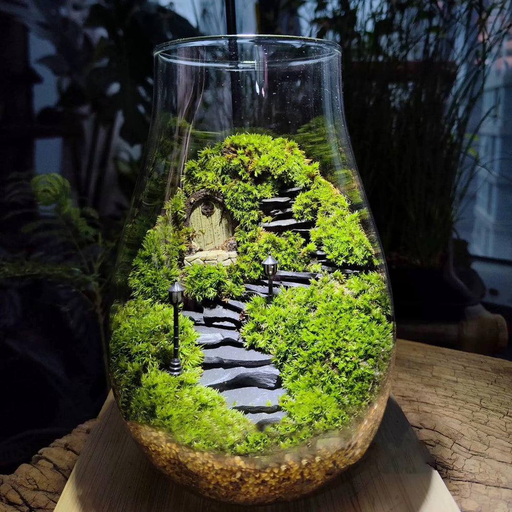 KINGRUI slate rocks for reptile terrariums provide climbing surfaces and hiding spots.