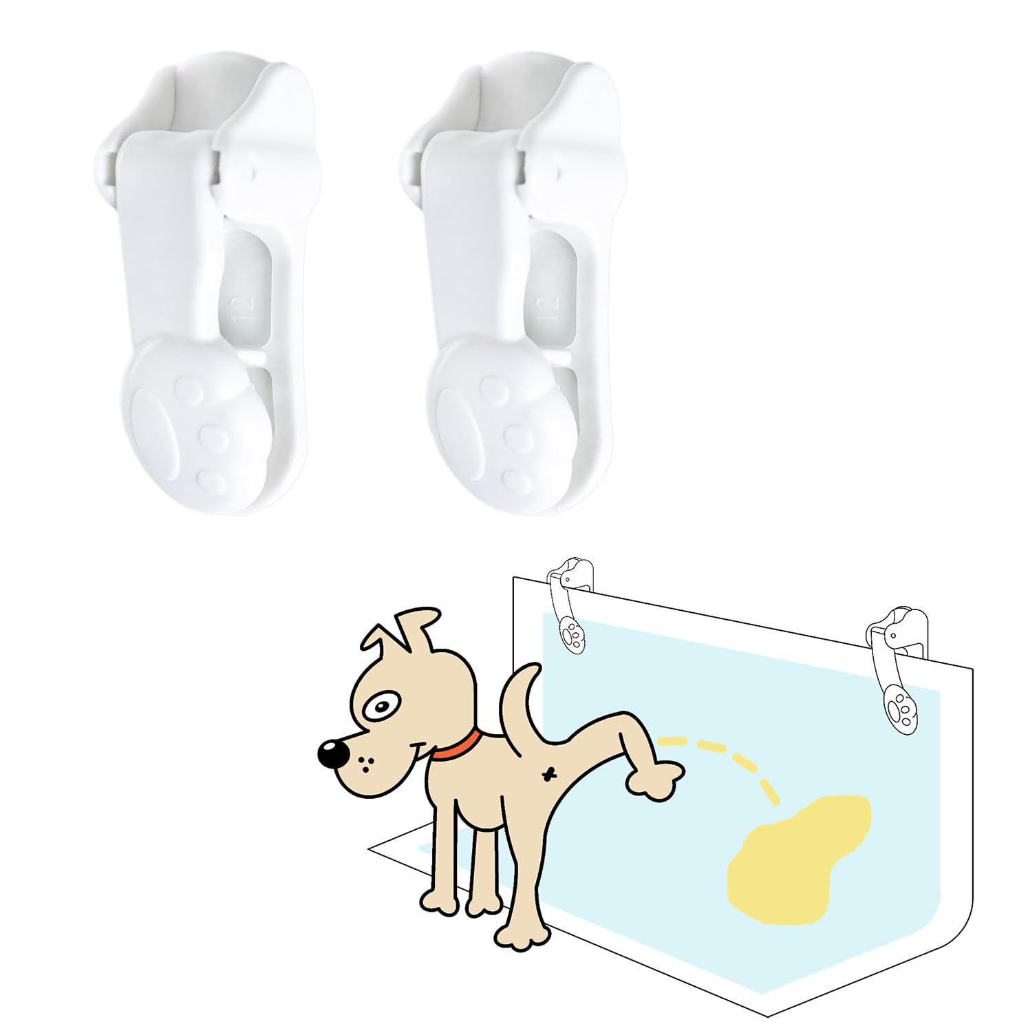 Kingwee dog pee pad holder walls assembly demonstrates easy mounting and component layout.