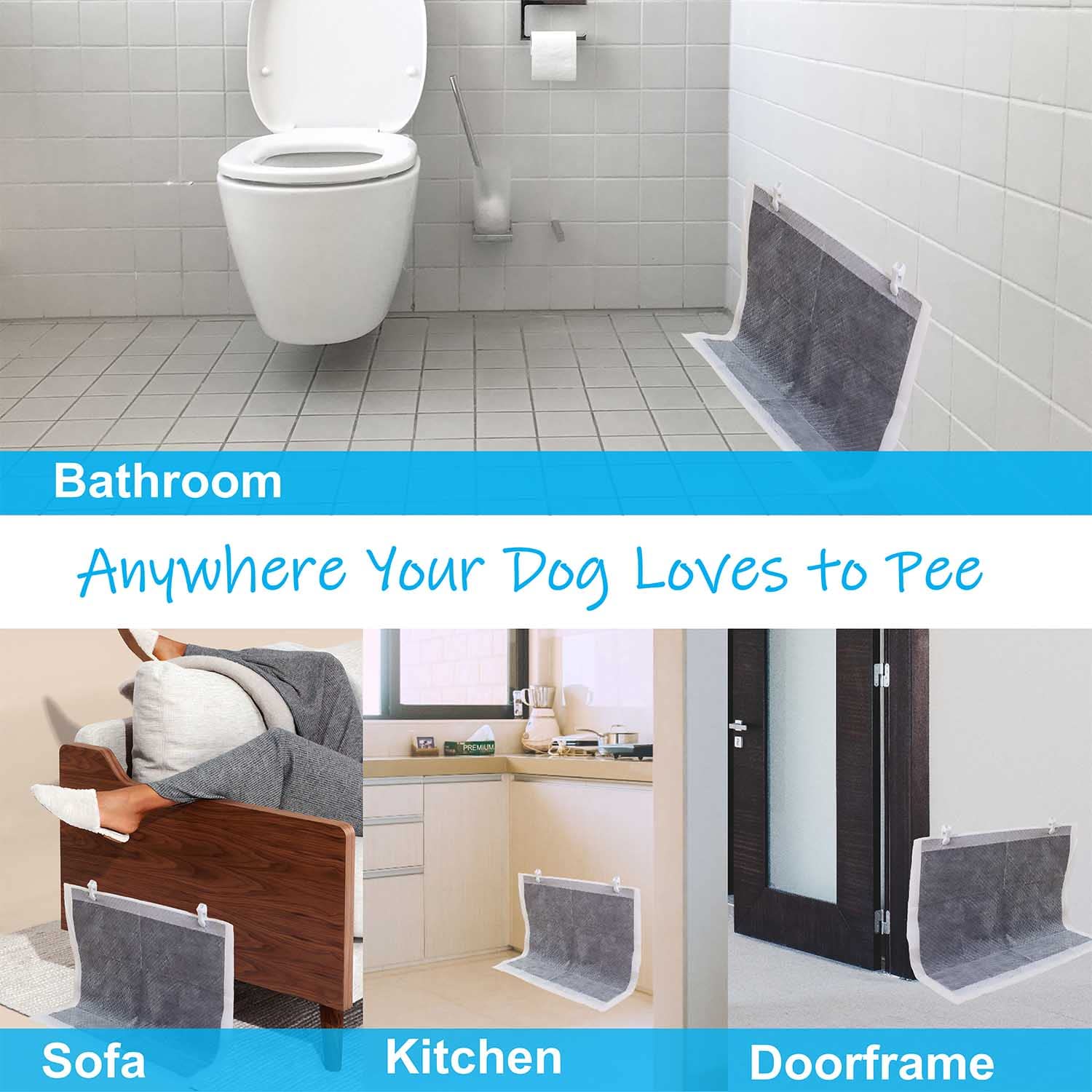 Kingwee indoor potty training wall solution in a home setting