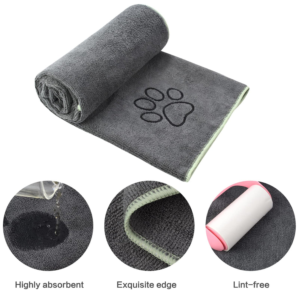 KinHwa dog towel protects furniture by absorbing moisture on damp pets.
