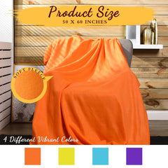 Kinlop fleece blanket 60x50 folded neatly for easy storage and travel.