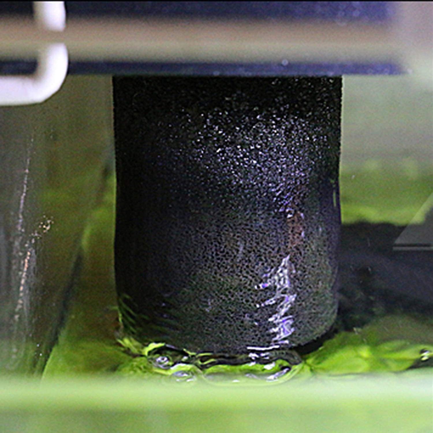 KINMINGZHU aquarium safety sponge roll inset shows protective barrier at inlet.