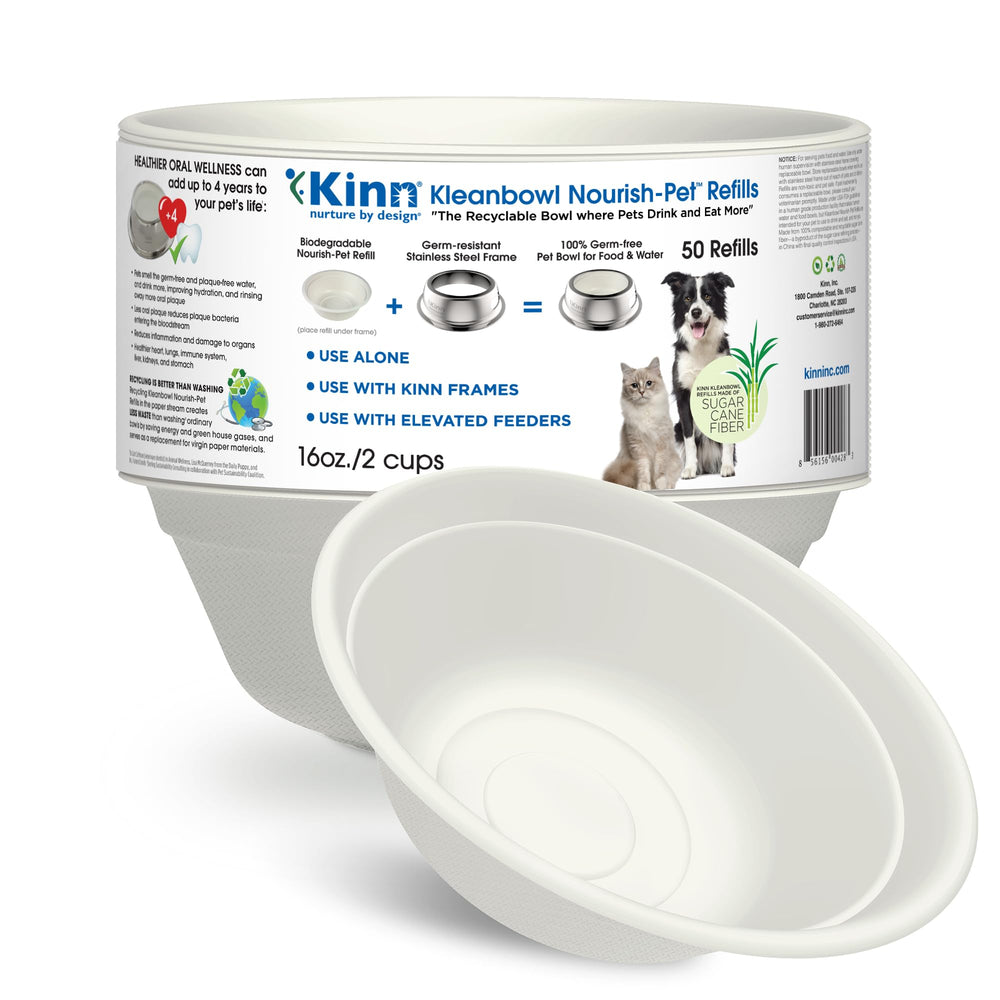 Kinn Kleanbowl disposable dog bowl travel pack provides hygienic, clean meals on-the-go.