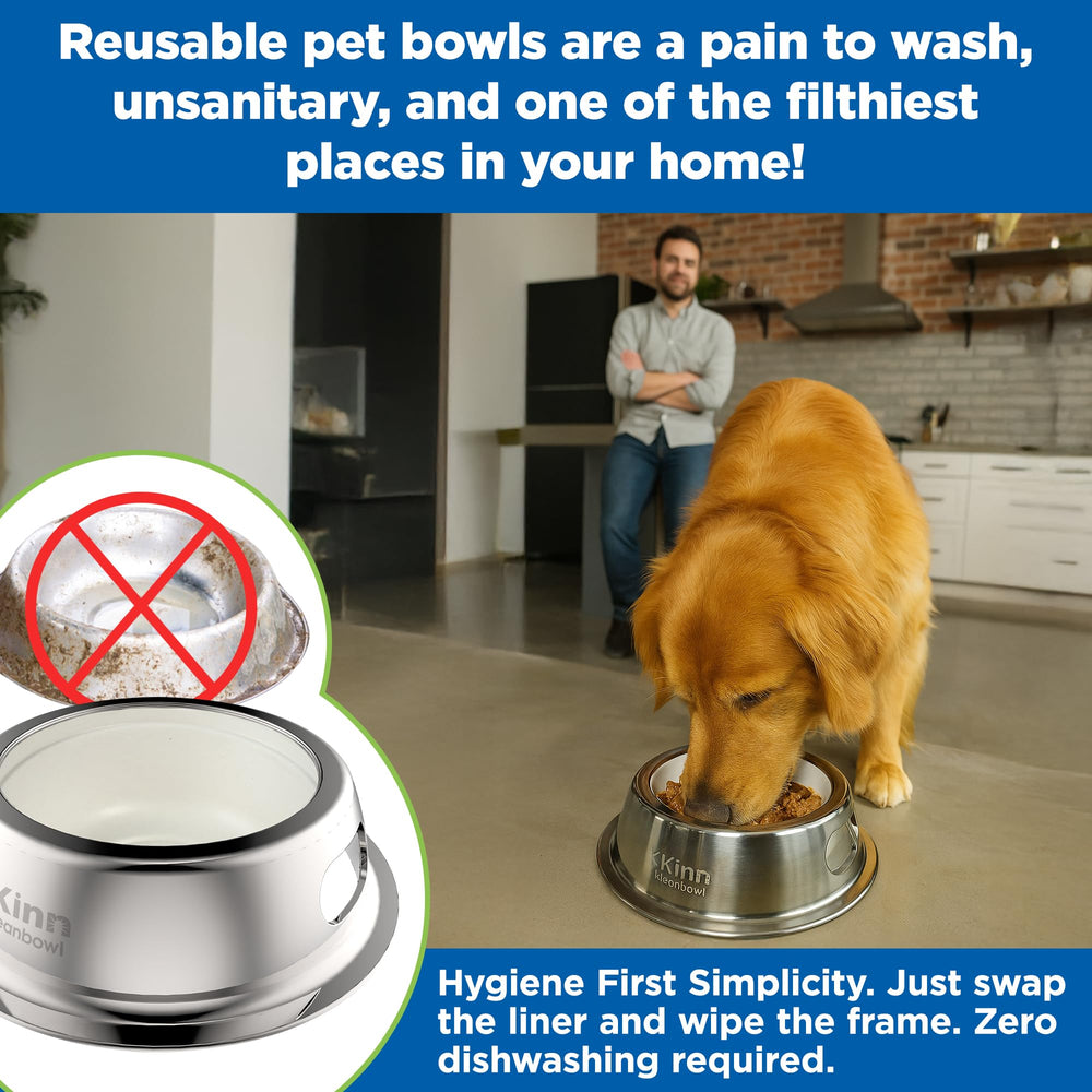 Kinn Kleanbowl thick sugar-cane refills maintain shape for spill-safe meals.