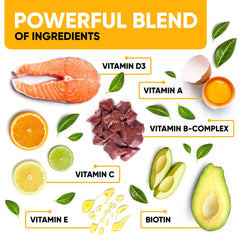 Kinpur Dog Multivitamin label detail shows nutrients and oils for heart and brain support.