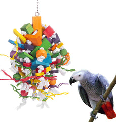 KINTOR bird chewing toy for large parrots enhances enrichment with 18-inch height