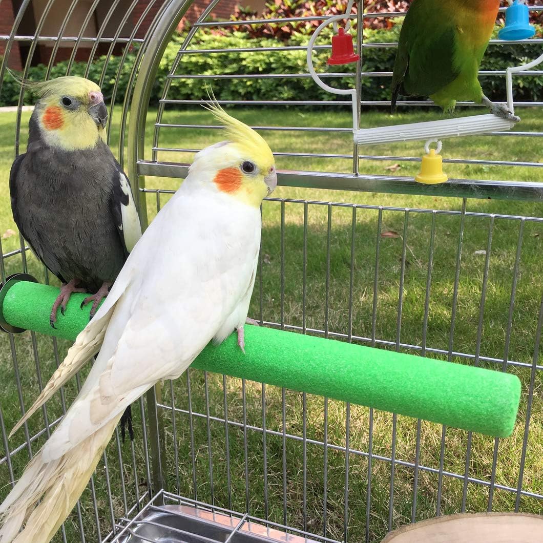 KINTOR parrot perch sand-coated wood provides safe chewing and foot exercise.