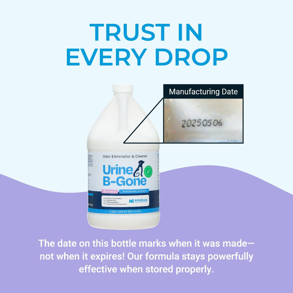 KINZUA ENVIRONMENTAL Urine B-Gone pet-stain-removal supports cleanup after pets.