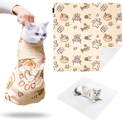 Kiorafoto cat grooming wrap 35inch folded for easy grooming prep.