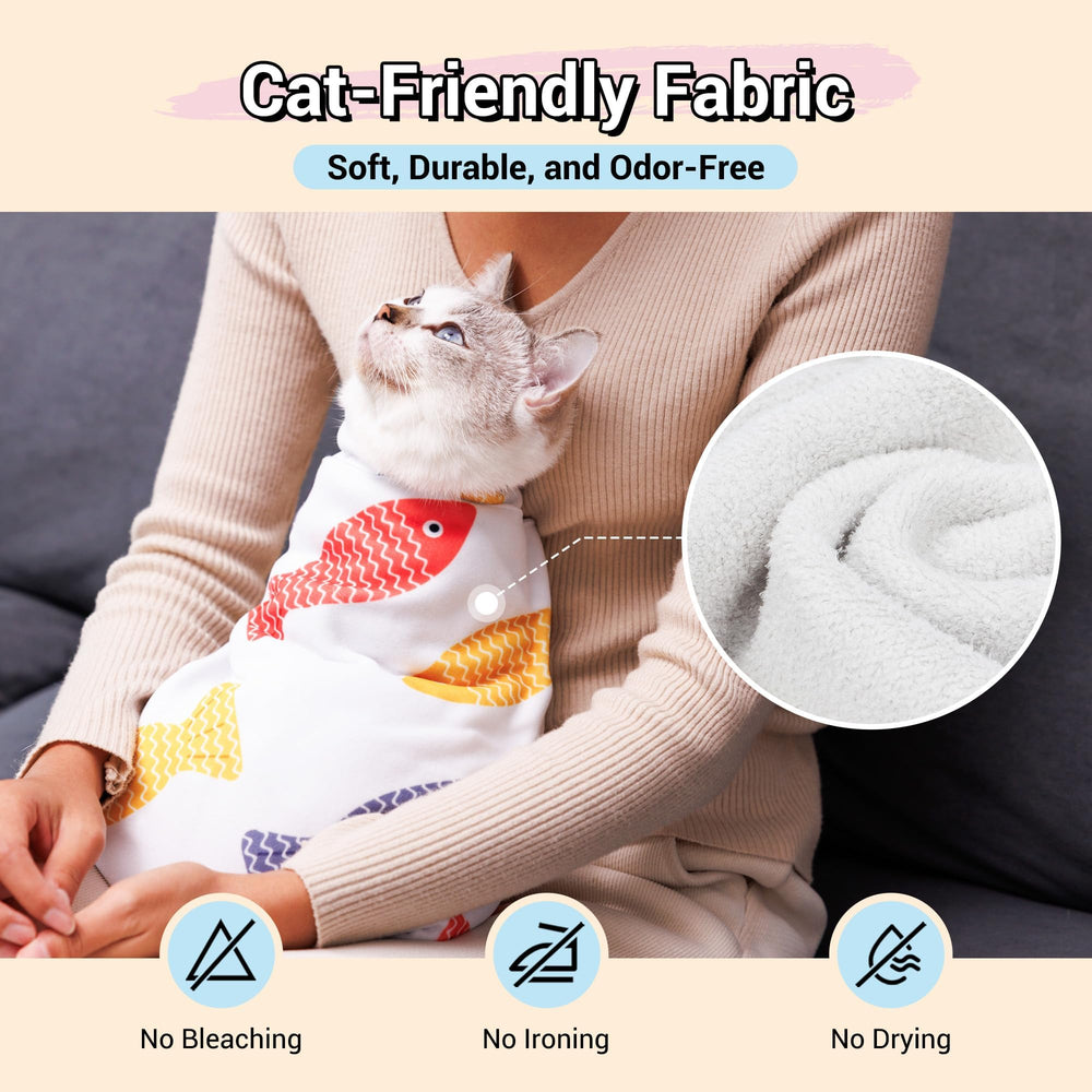 Kiorafoto wrap aids safe nail trimming by gently holding paws.