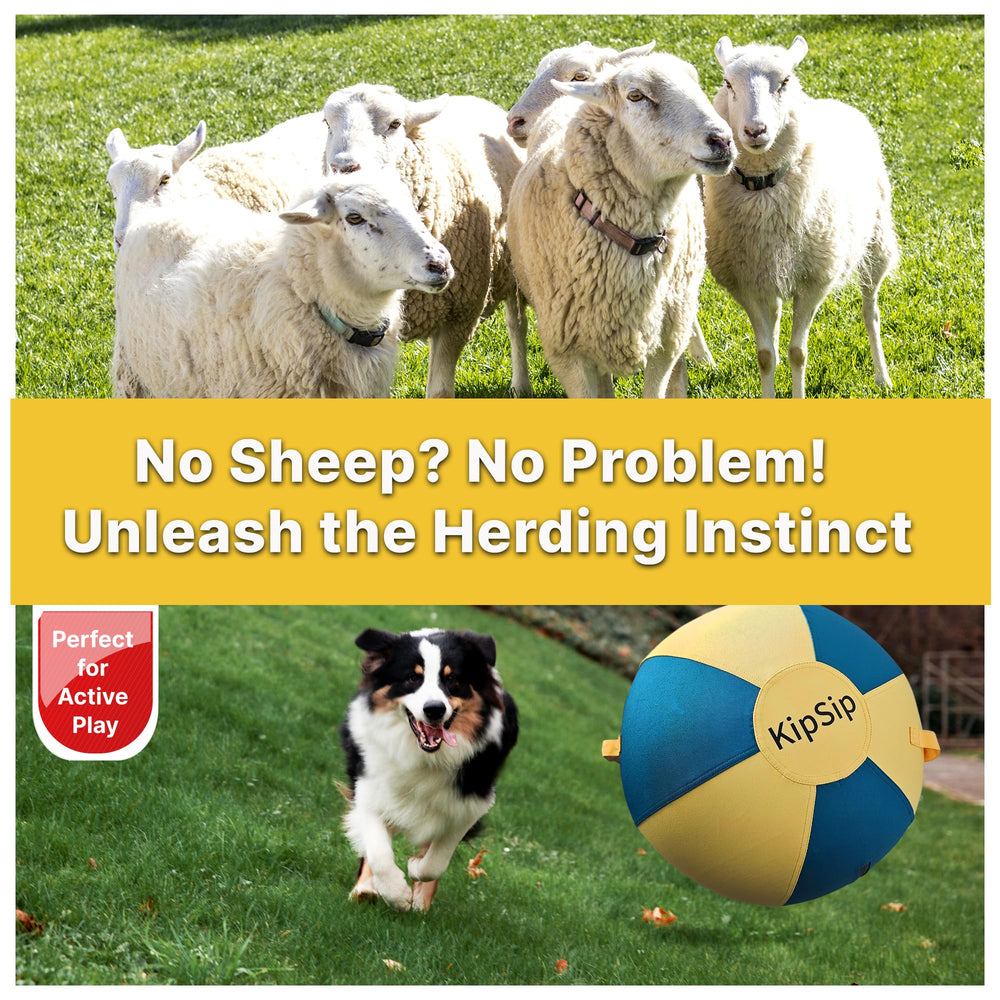 KipSip Herding Ball inner core reveals puncture-resistant construction for outdoor play