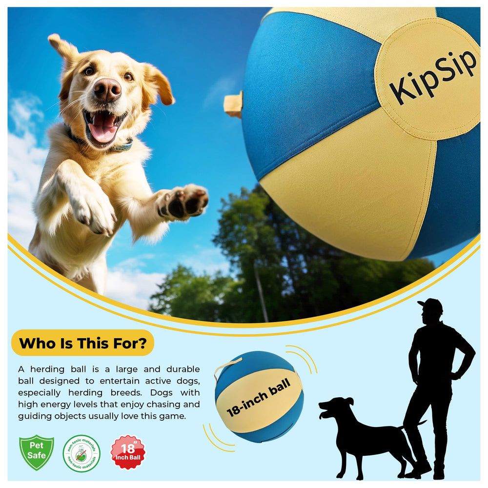 KipSip Herding Ball pump tool shown for quick inflation and setup