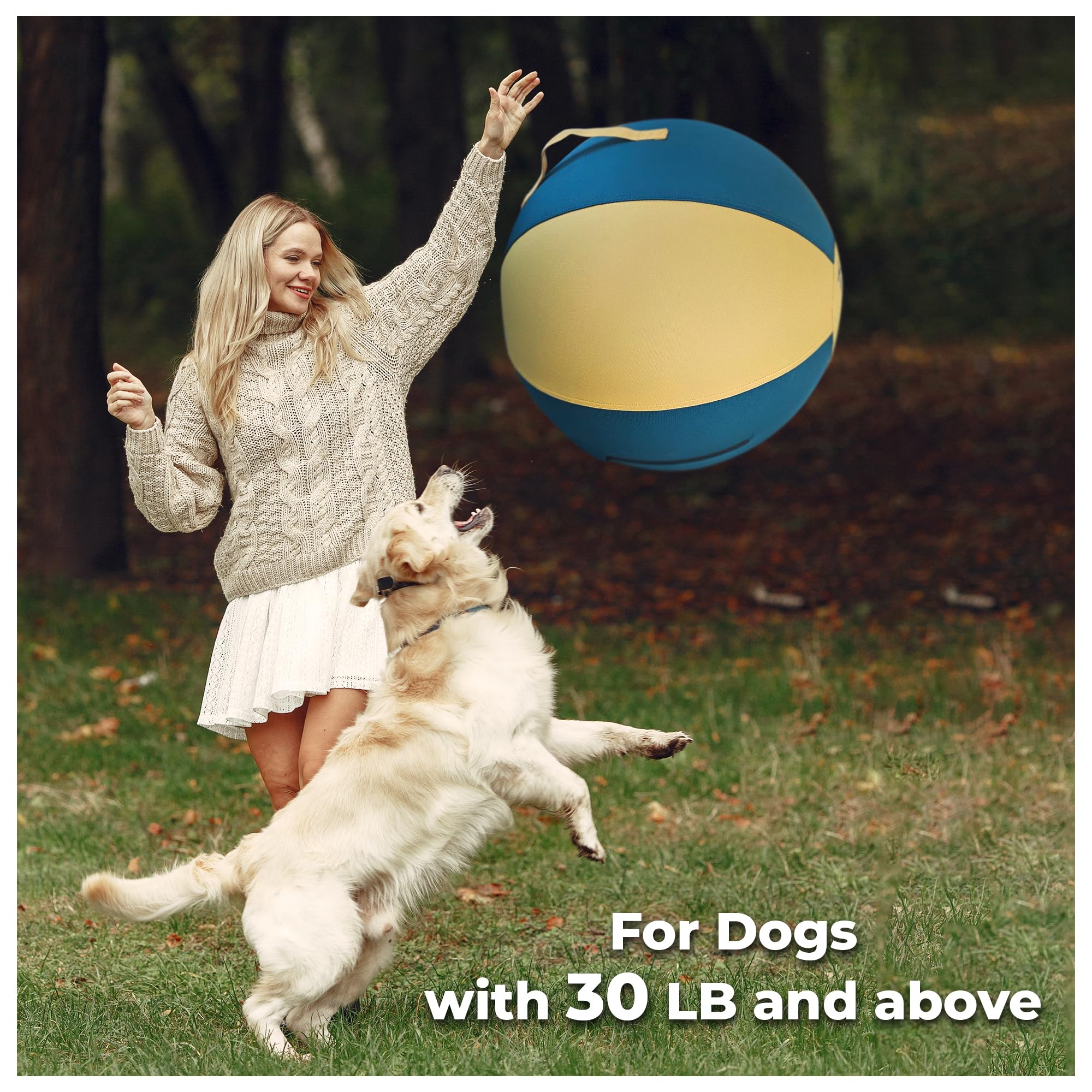 KipSip Herding Ball textured-cover closeup enhances controlled handling