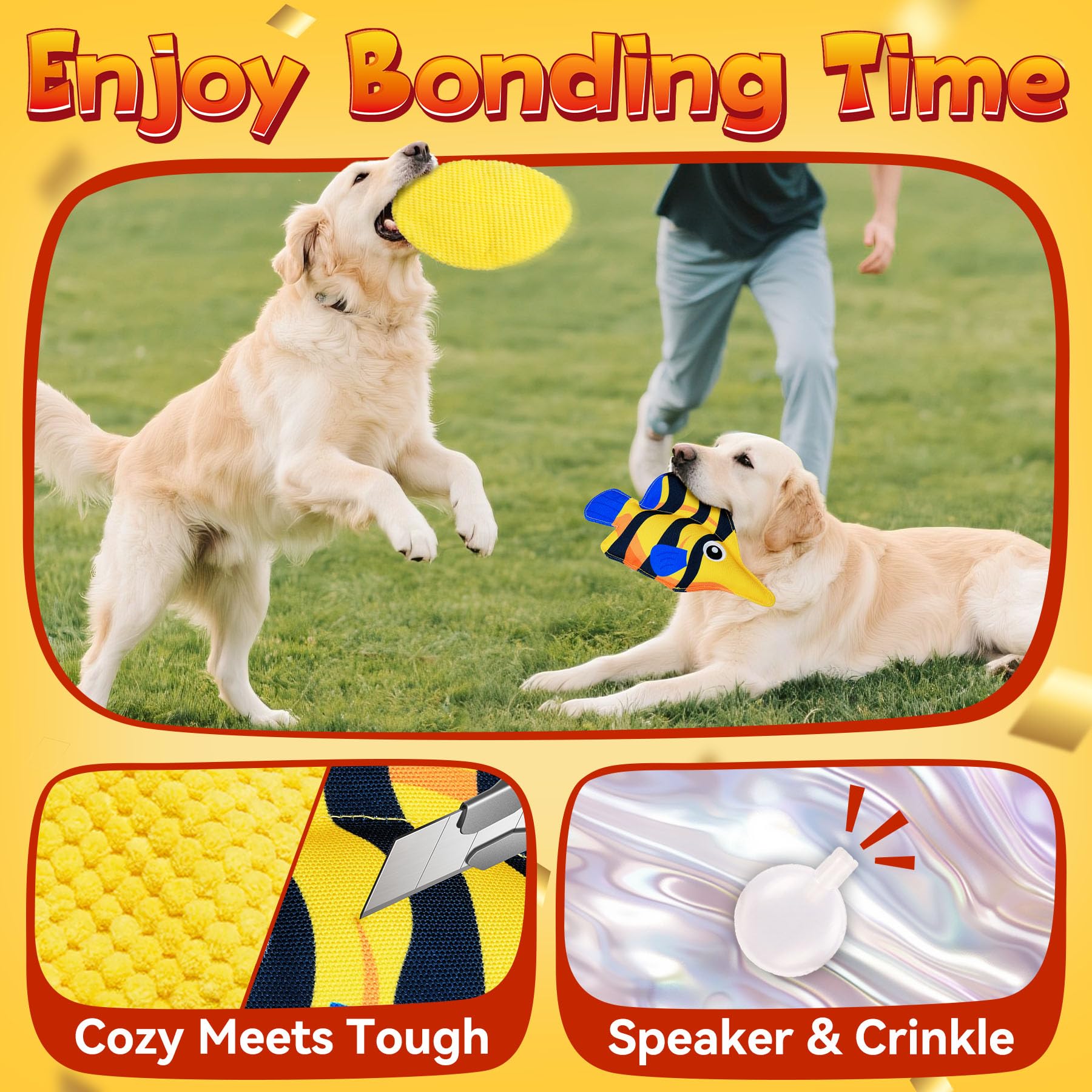 KIPRITII flying disc for outdoor fetch and high energy play