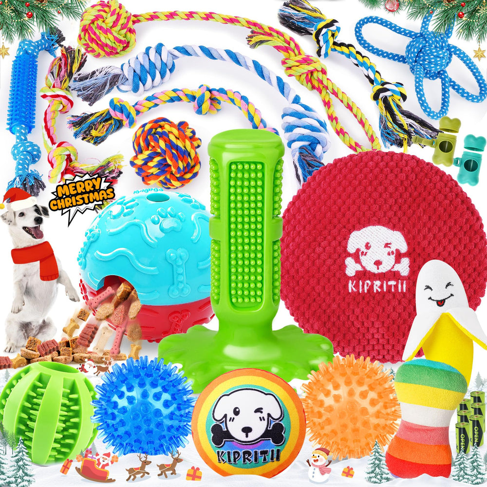 KIPRITII dog rope toy for tug sessions promotes interactive play and bonding.