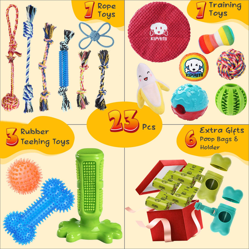 KIPRITII dog treat balls pack showing chew-friendly rewards for focused play