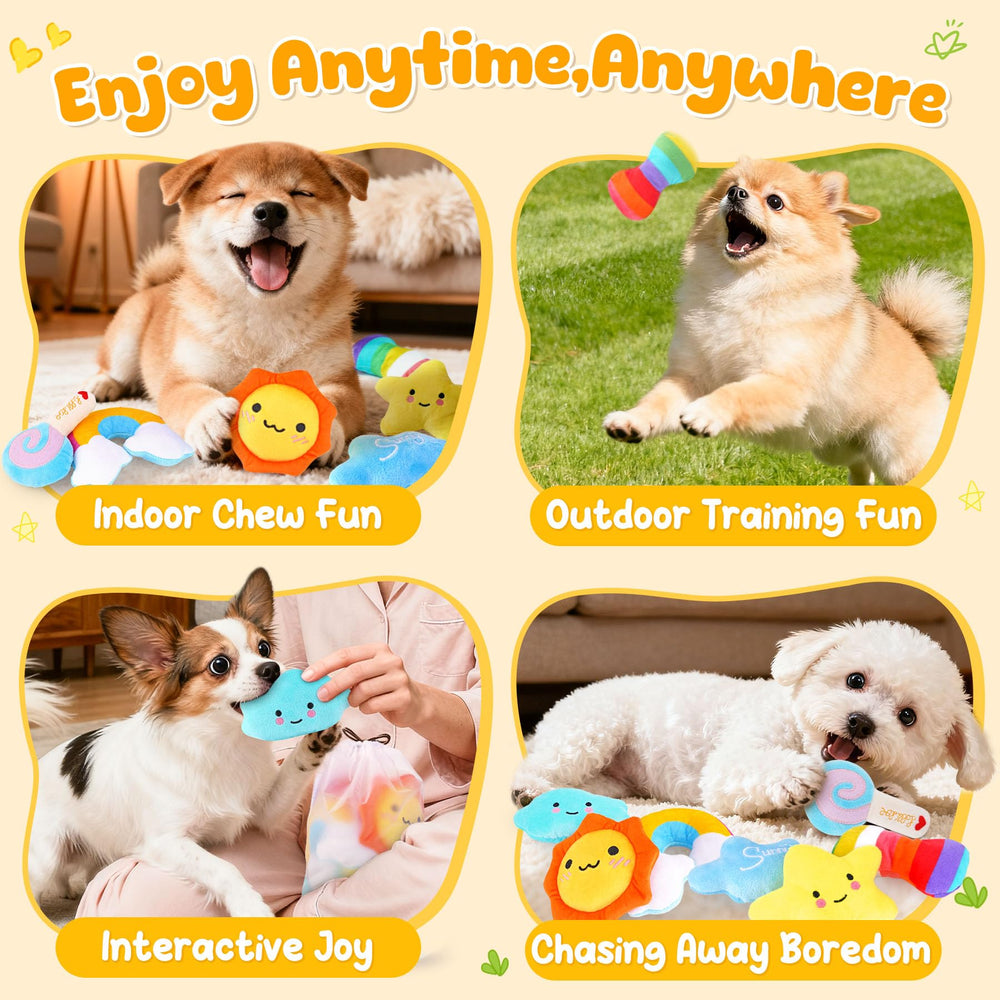 KIPRITII squeaker toy features clear squeaker to boost interactive fetch sessions