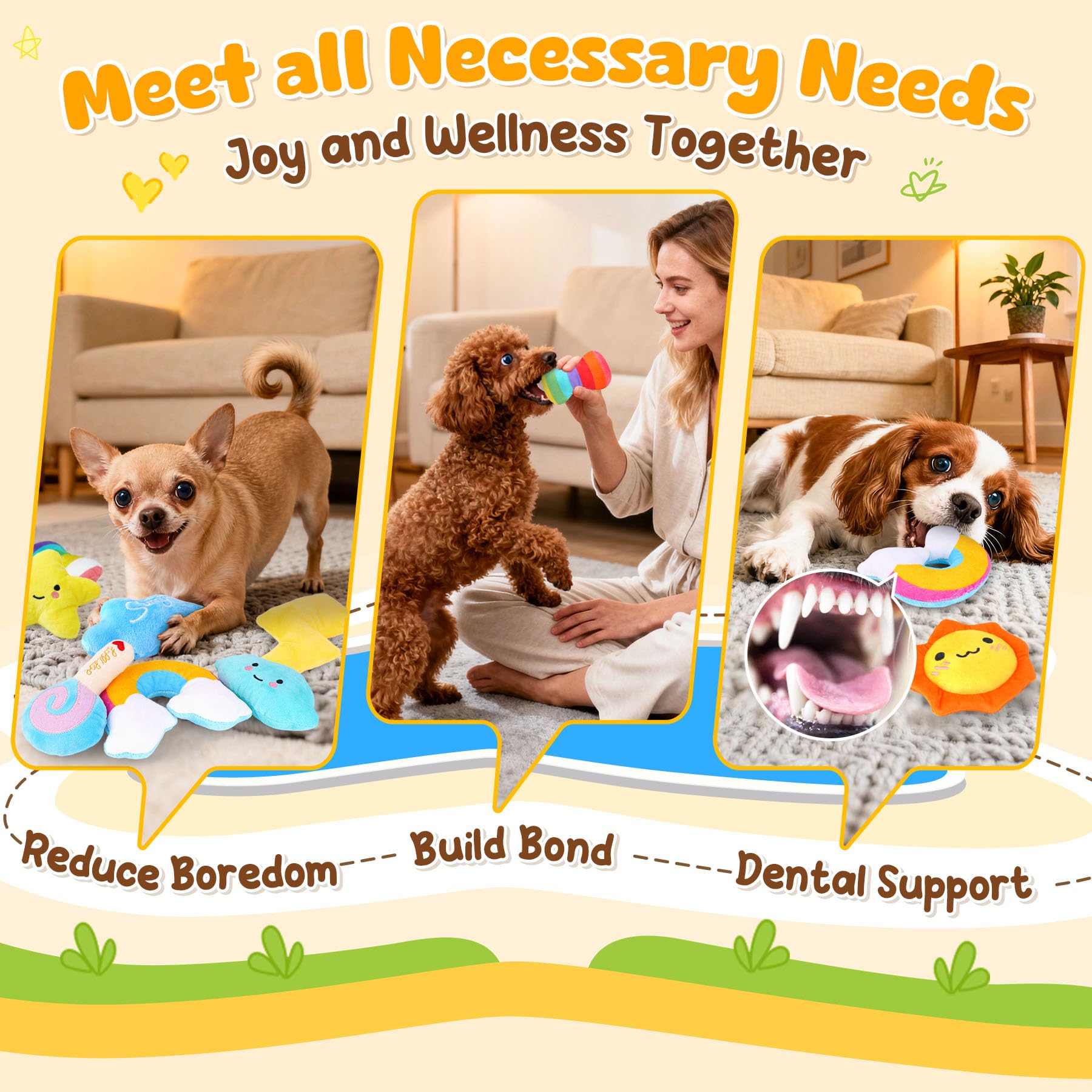 KIPRITII gift ready puppy toy set ideal for birthdays and holidays