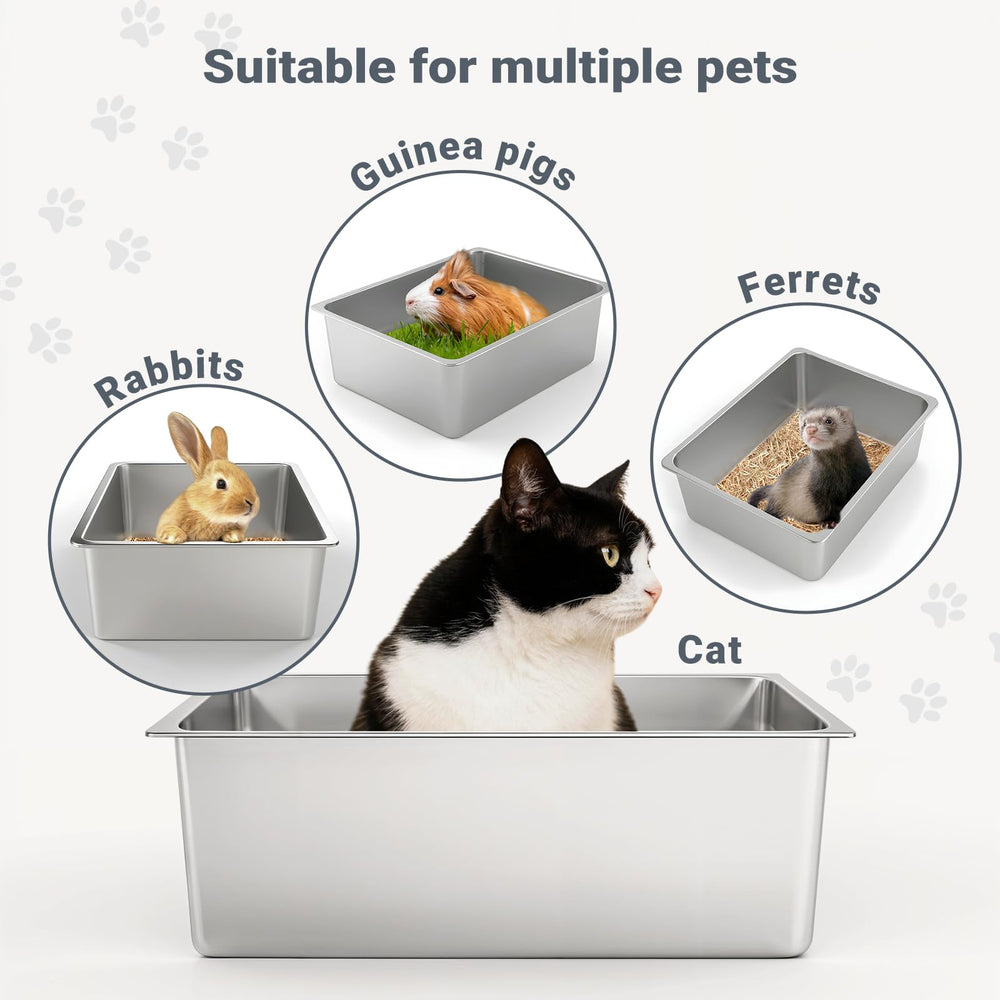 Kirecoo versatile-use stainless box suits multiple pets and tasks.