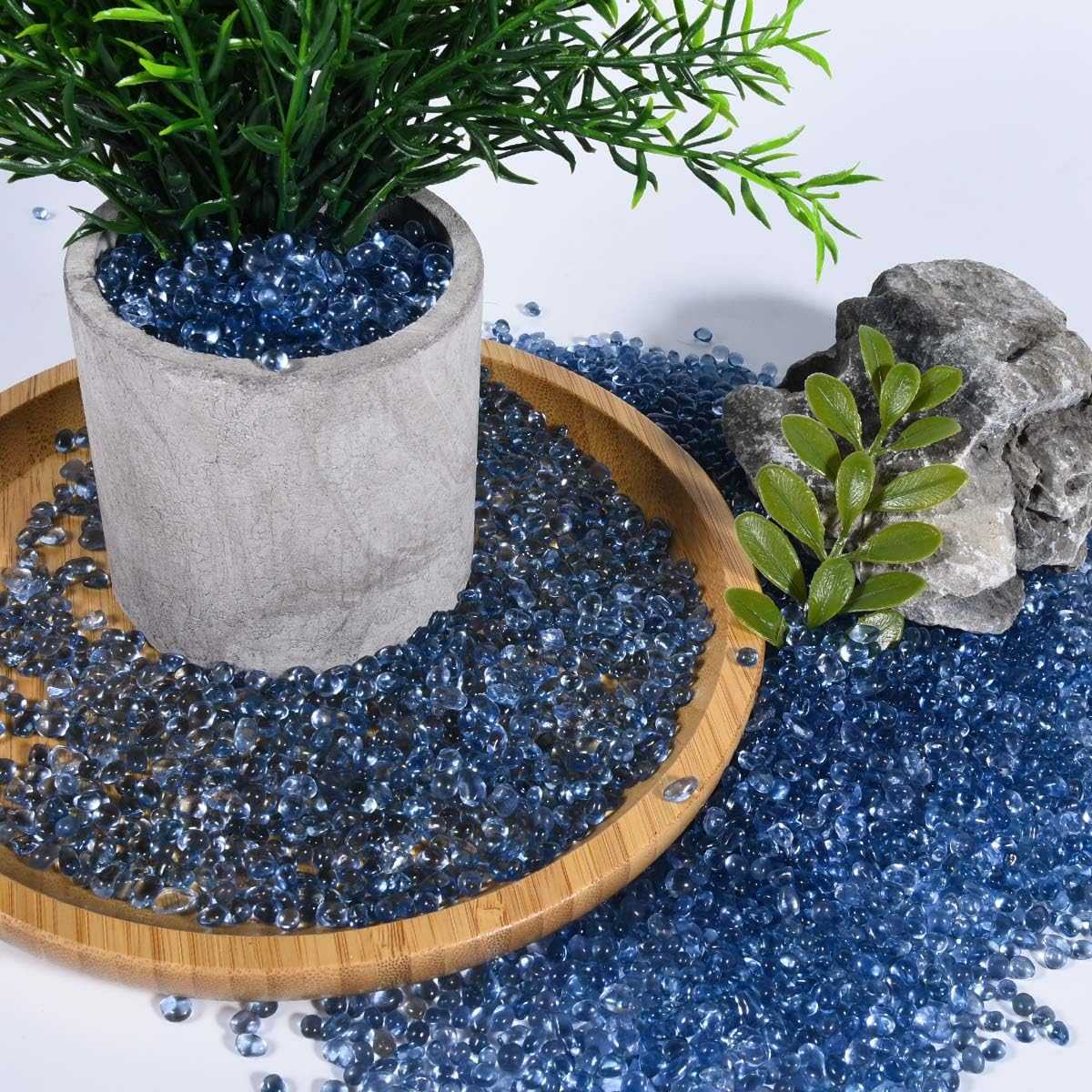 KISEER succulent decor glass beads in terrarium styling