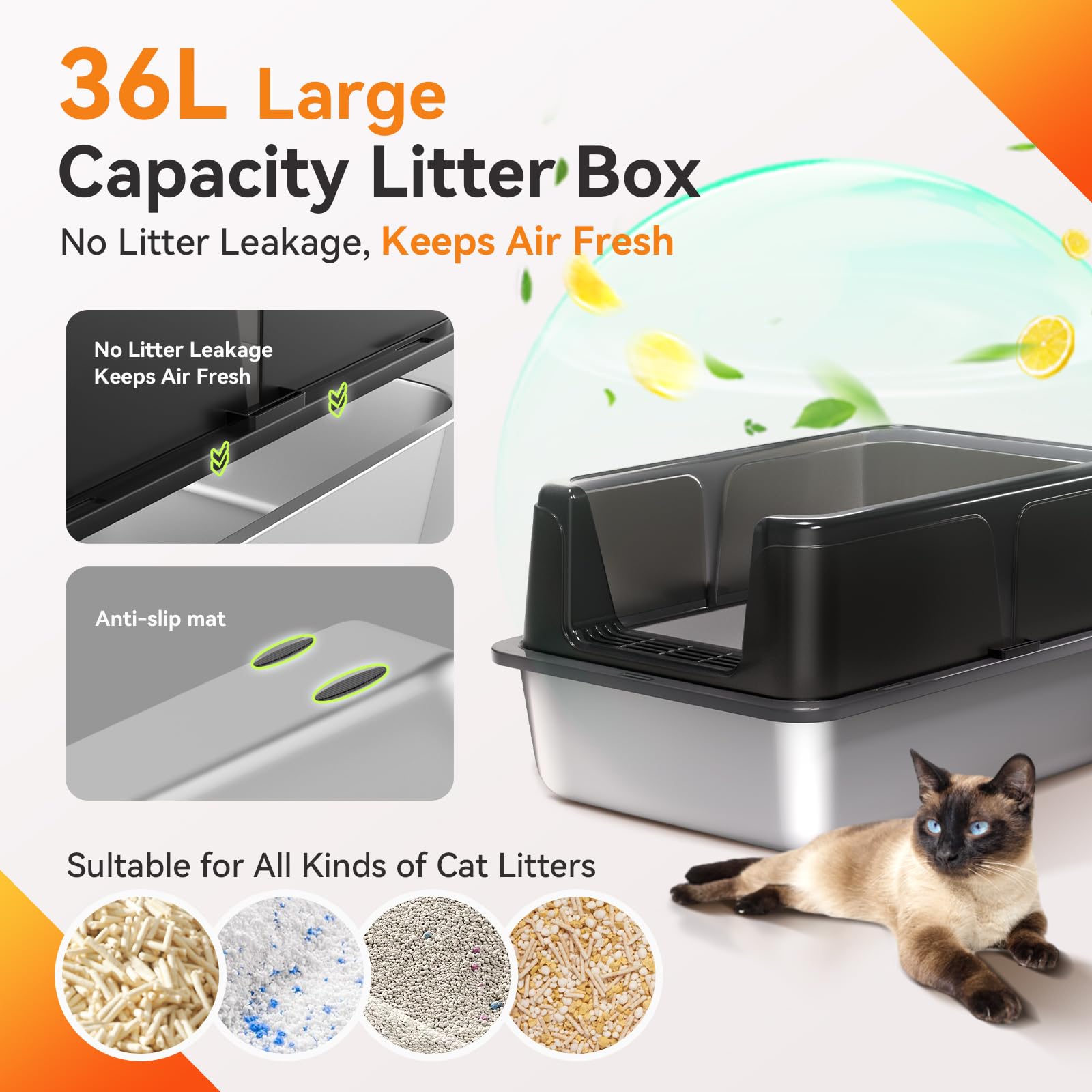 KISENG spacious design supports large cats or multiple pets with comfort.