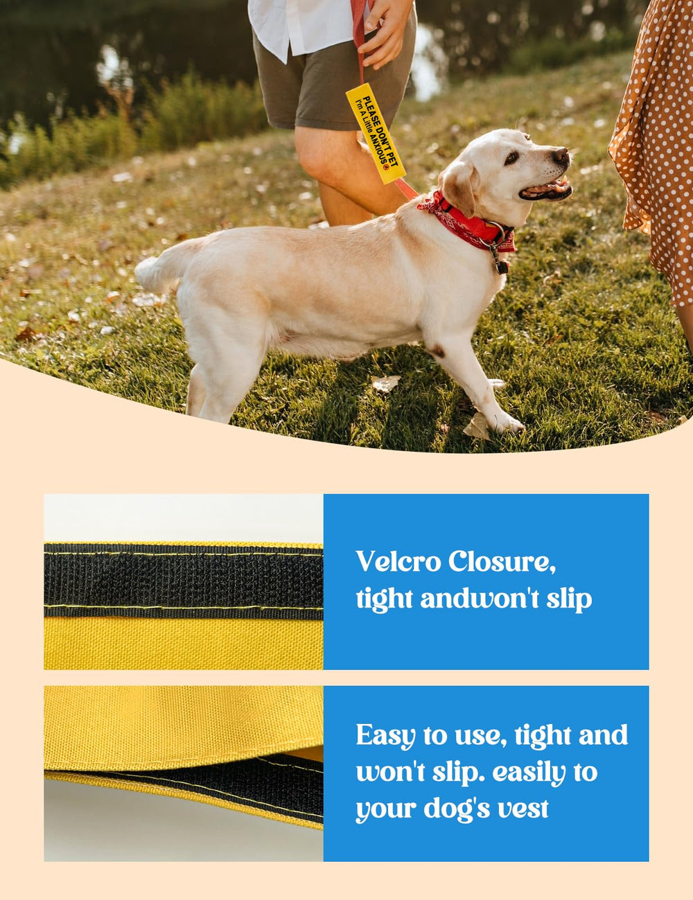 KISJO Leash wrap made of polyester offers durable, easy-care use