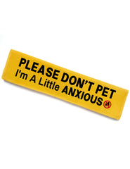 KISJO Please Don't Pet leash wrap front patch signals anxious dogs during walks