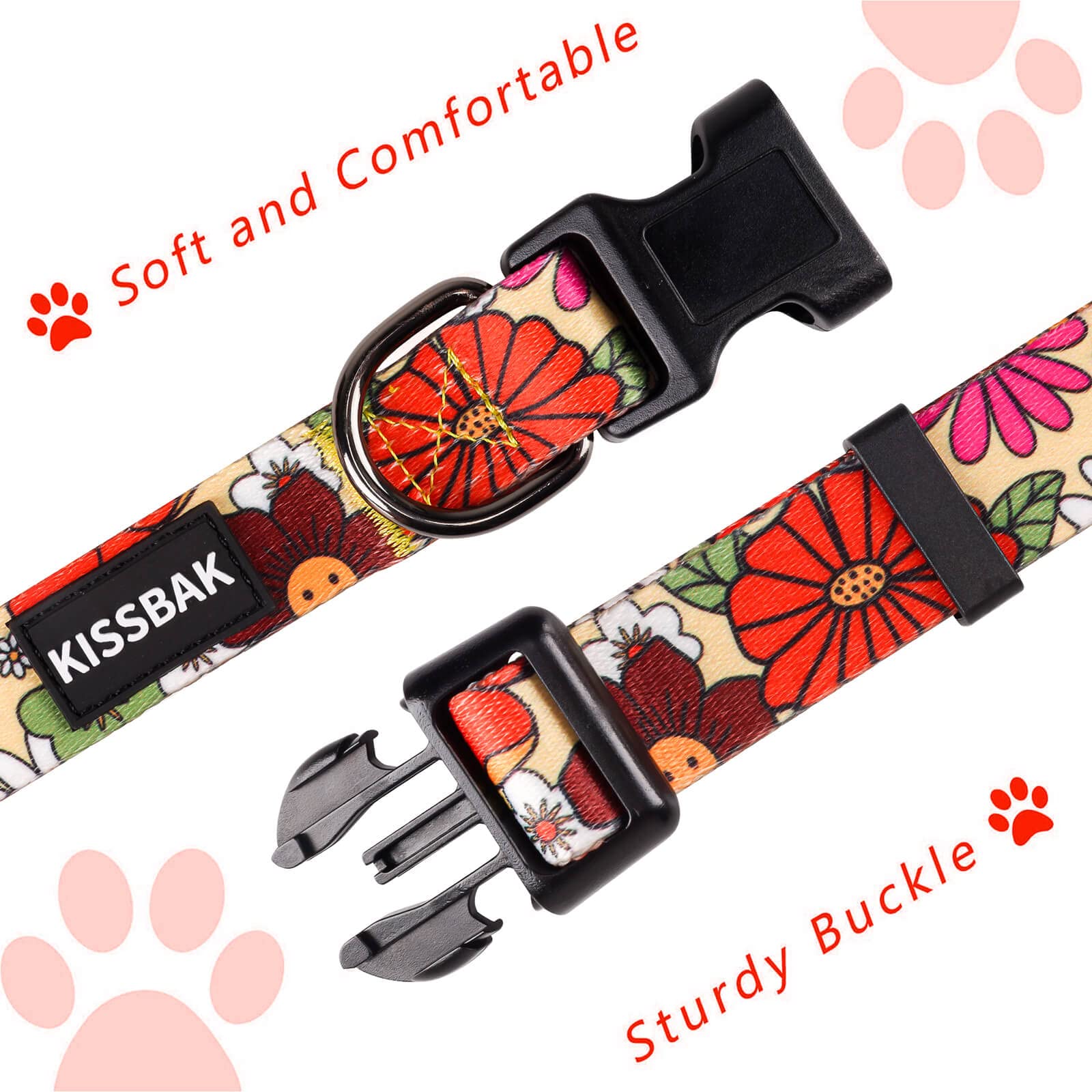 KISSBAK lotus flower adjustable strap for comfortable all day wear