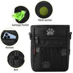 Kissleaf dog training pouch showcases versatile 3-way wear for comfort.