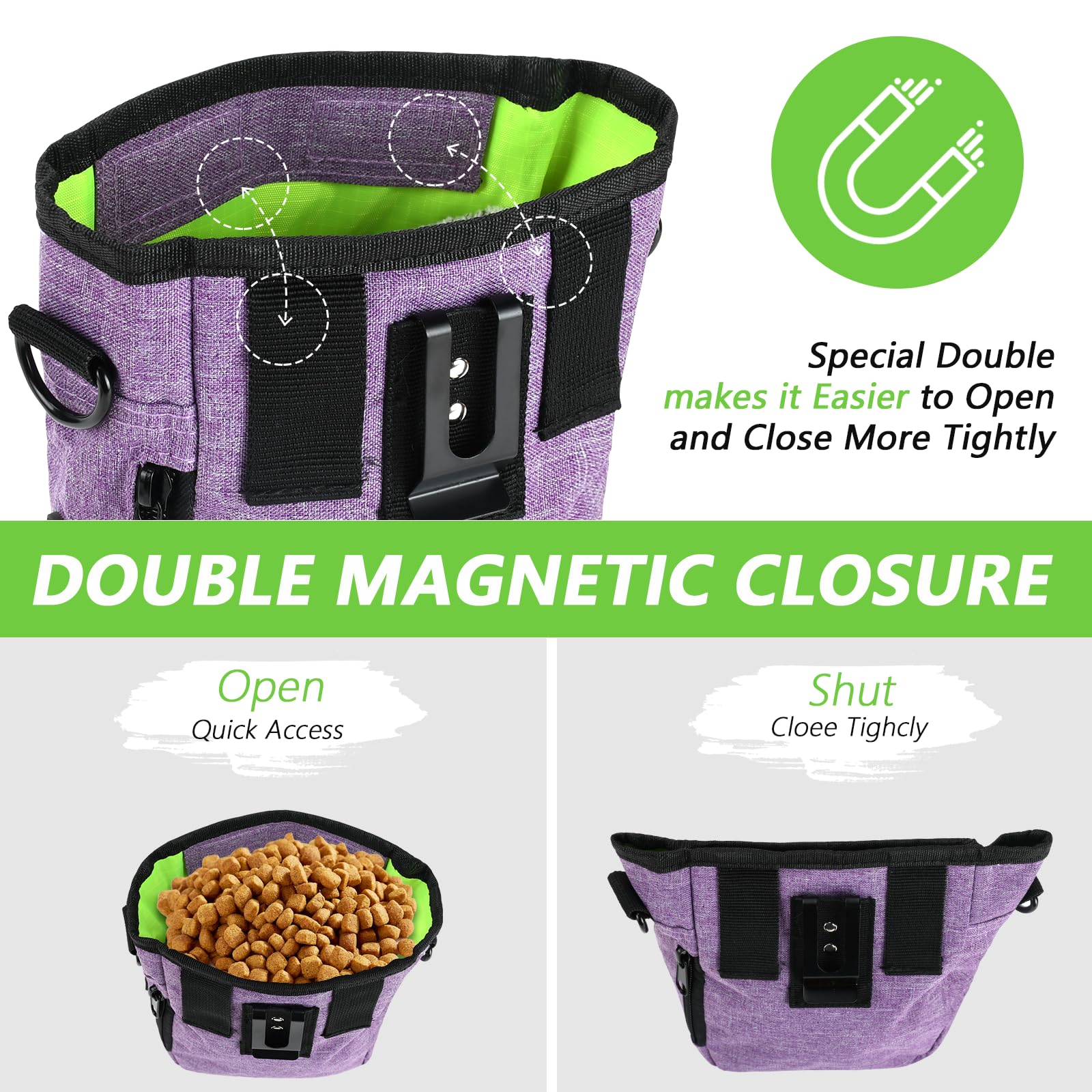 Kissleaf water-resistant material protects treats and gear in wet conditions