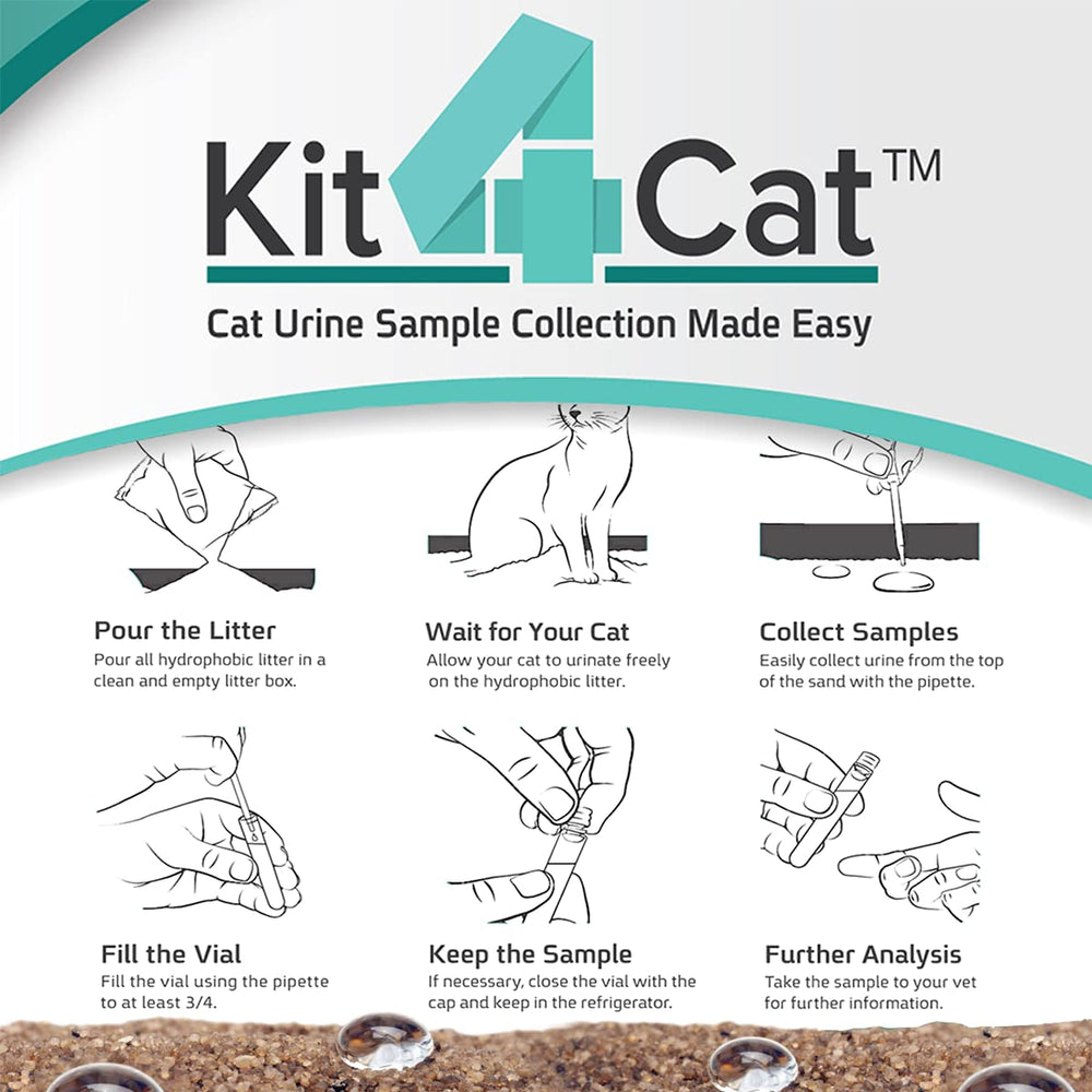 KIT4CAT cat friendly sand in bowl for calm application
