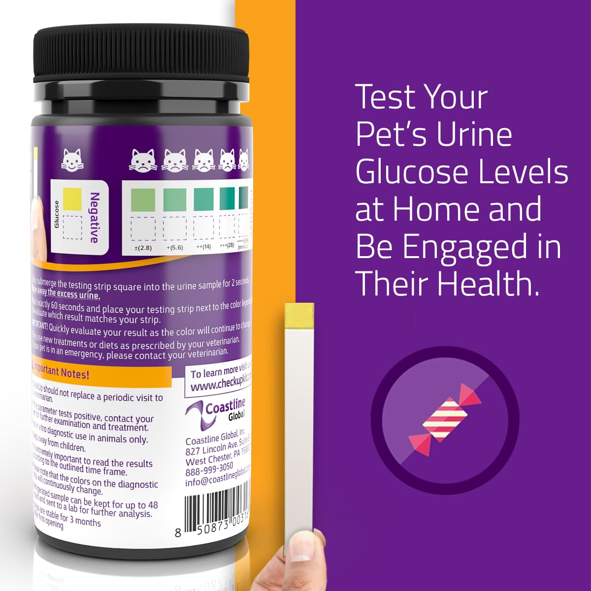 KIT4CAT CheckUp color chart enables fast result interpretation