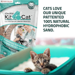 KIT4CAT hydrophobic litter sand bags displayed for flexible sampling options