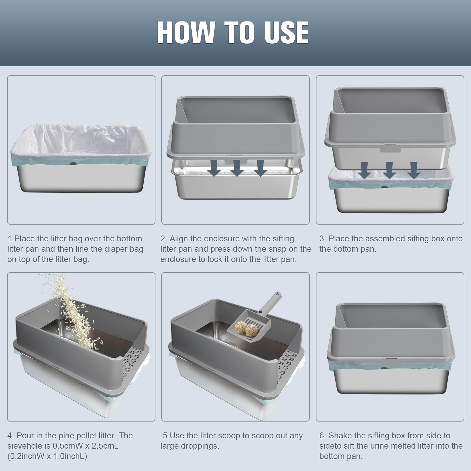 KITCATY detachable design for thorough cleaning and easy maintenance