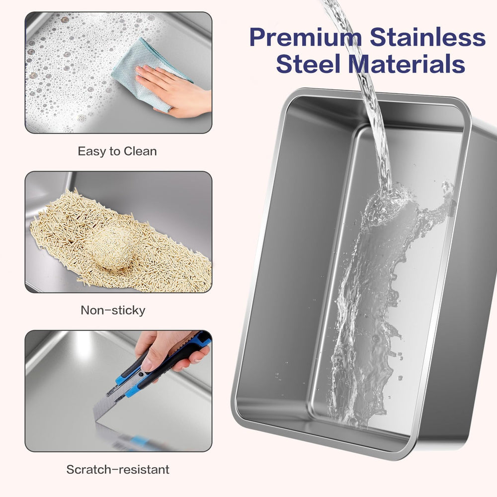 KITCATY XXXL litter scoop included for quick maintenance.