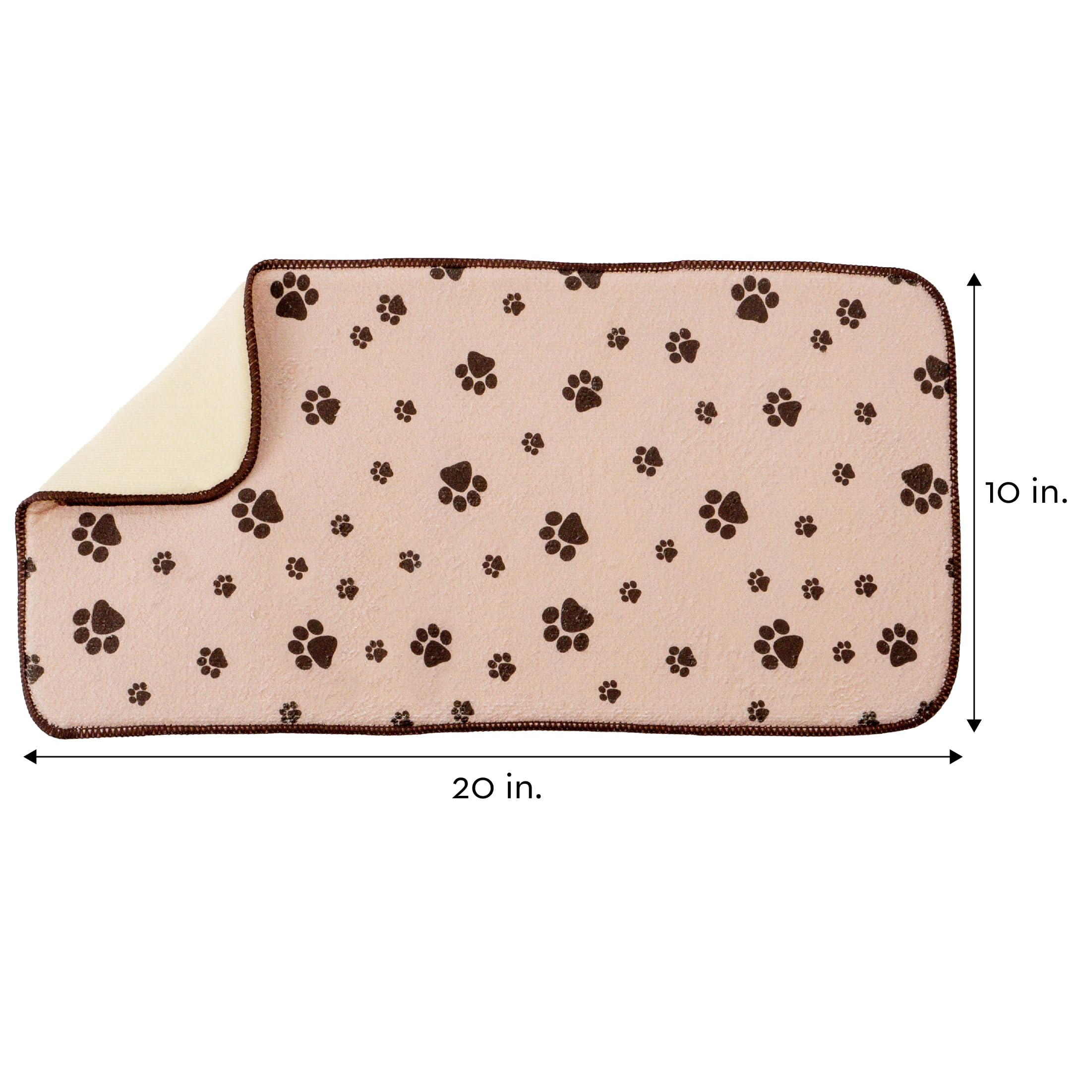 Kitchen Basics microfiber mat close-up shows absorbent surface that speeds up drying.