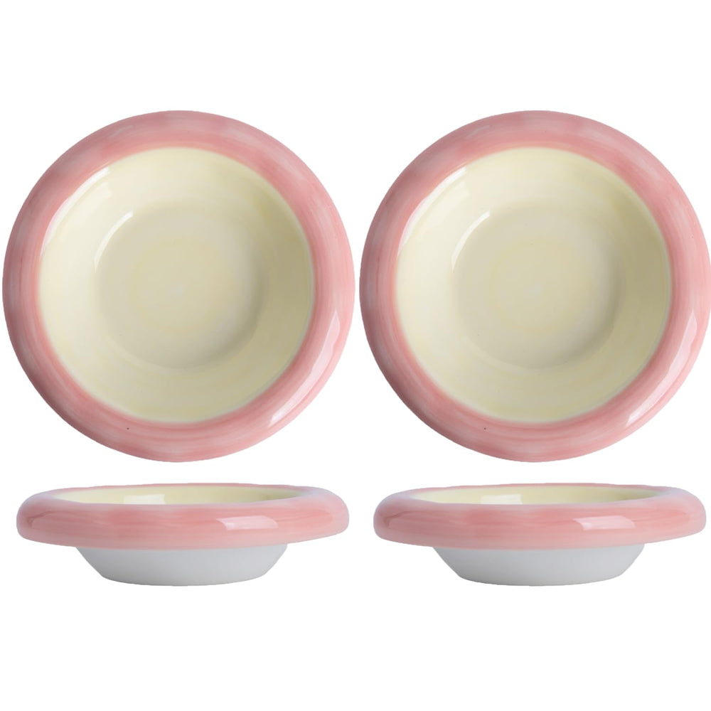 KITCHENLESTAR 6in cat bowl yellow outside view shows whisker-friendly, compact feeding.