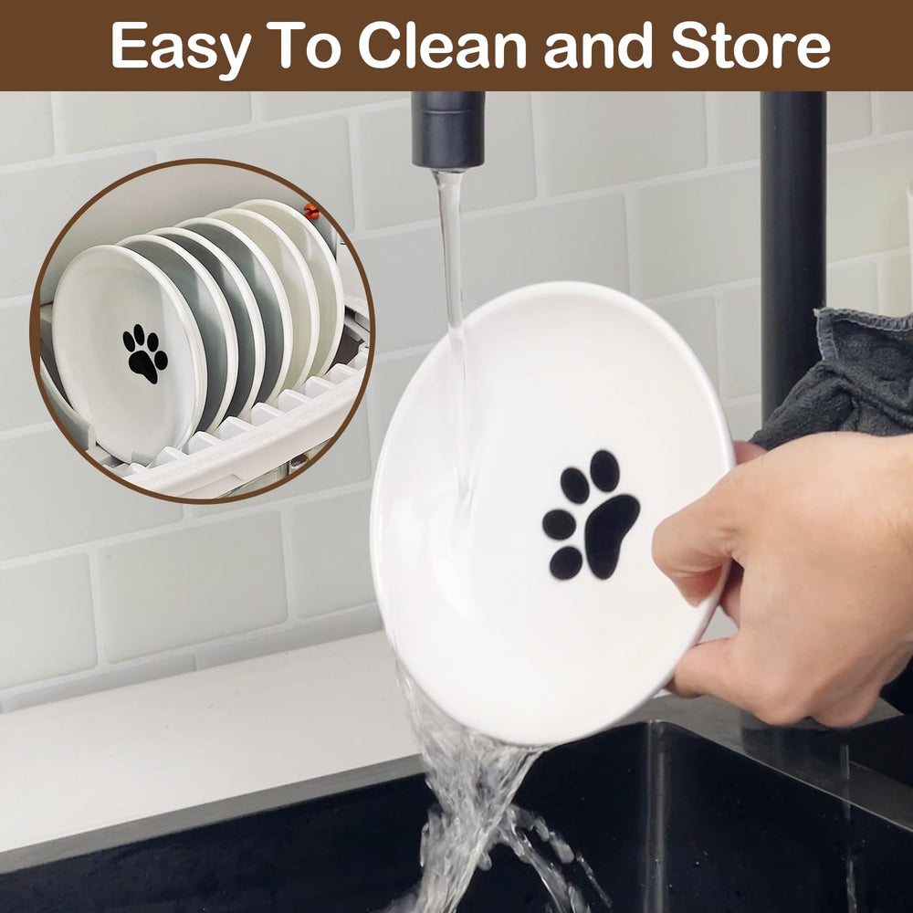 KITCHENLESTAR 3-pack bowls suit wet or dry food for indoor pets.