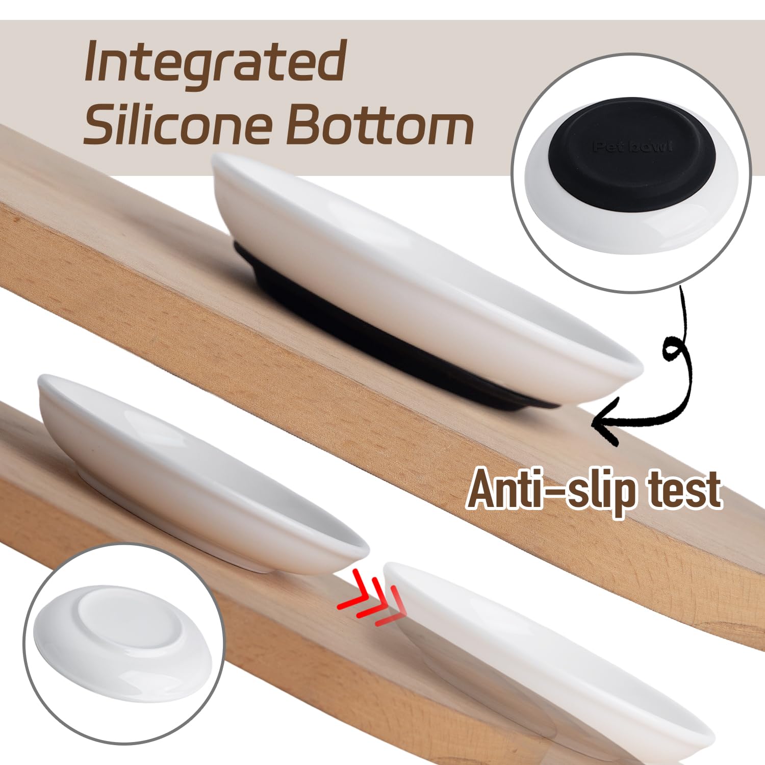 KITCHENLESTAR raised rim design reduces spills during mealtime.