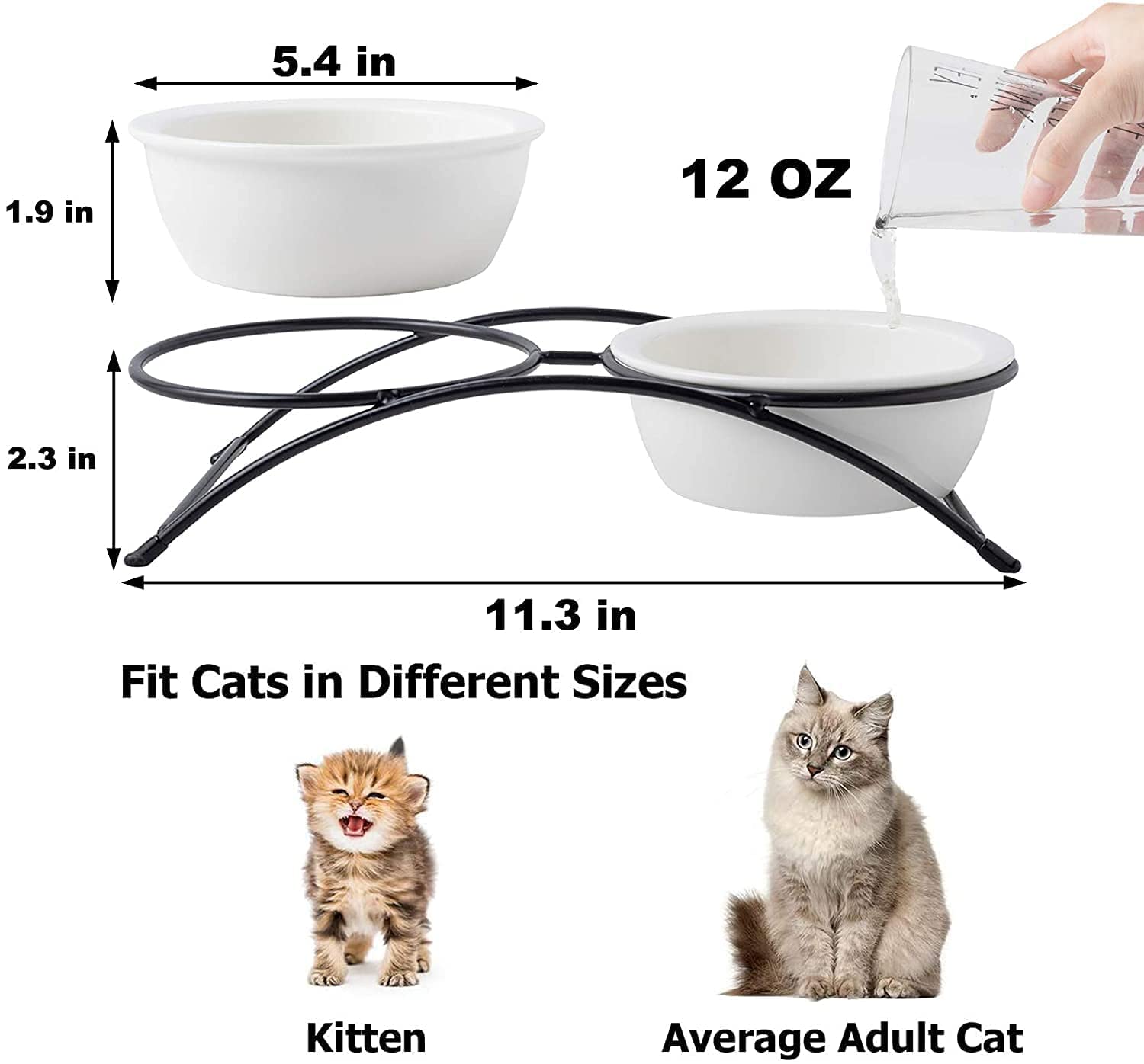 KitchenLeStar ceramic dog bowl 12oz ideal for small pets