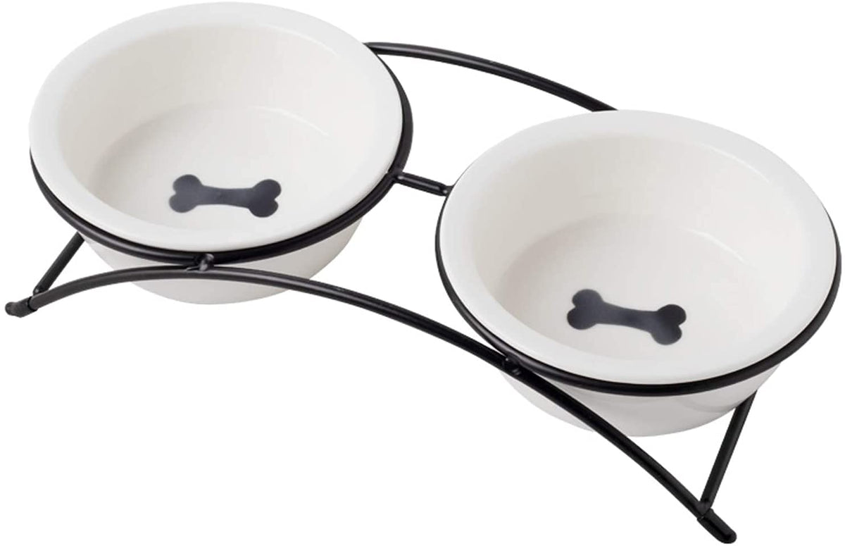 KitchenLeStar elevated cat bowl on stand shows natural feeding position