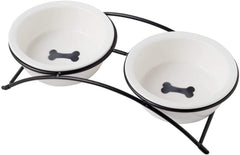 KitchenLeStar elevated cat bowl on stand shows natural feeding position