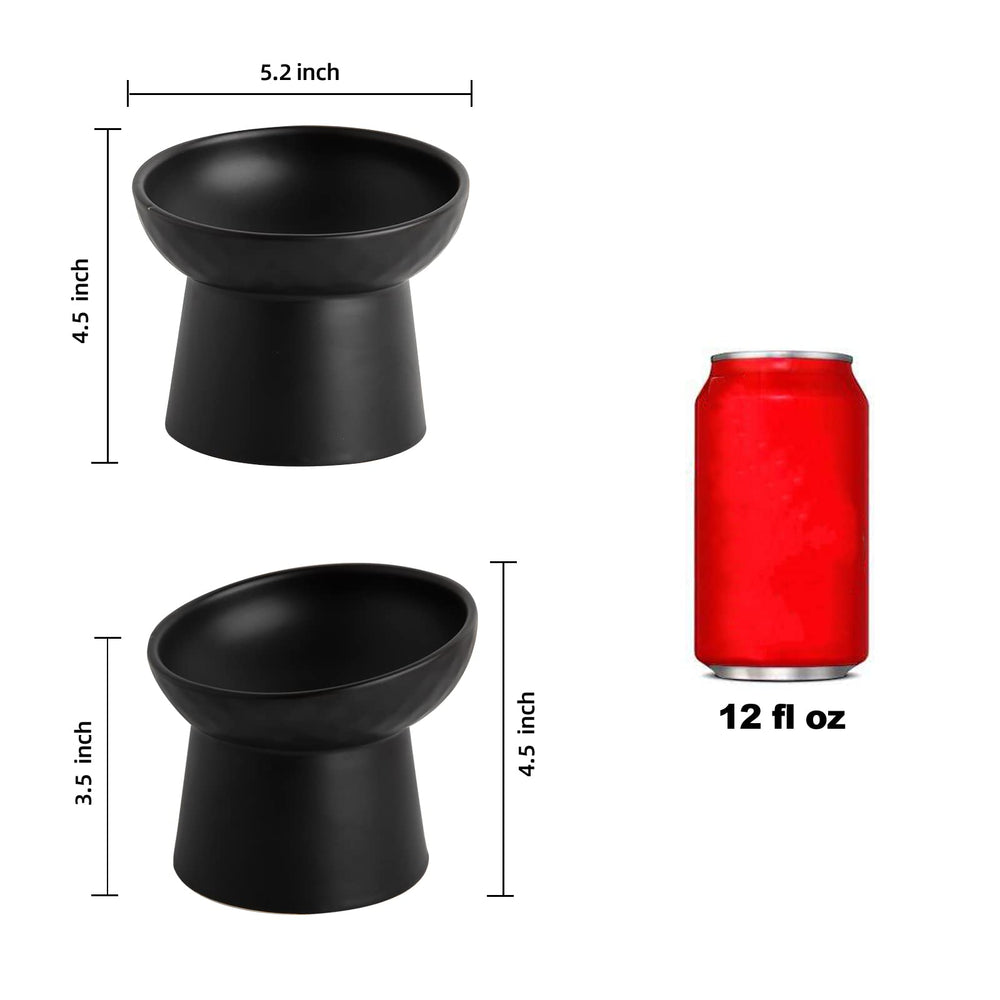 KITCHENLESTAR heavy-base cat bowls provide stable dining with no tipping.