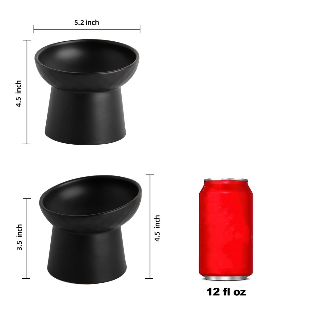 KITCHENLESTAR raised cat bowl with stable base for mess-free meals