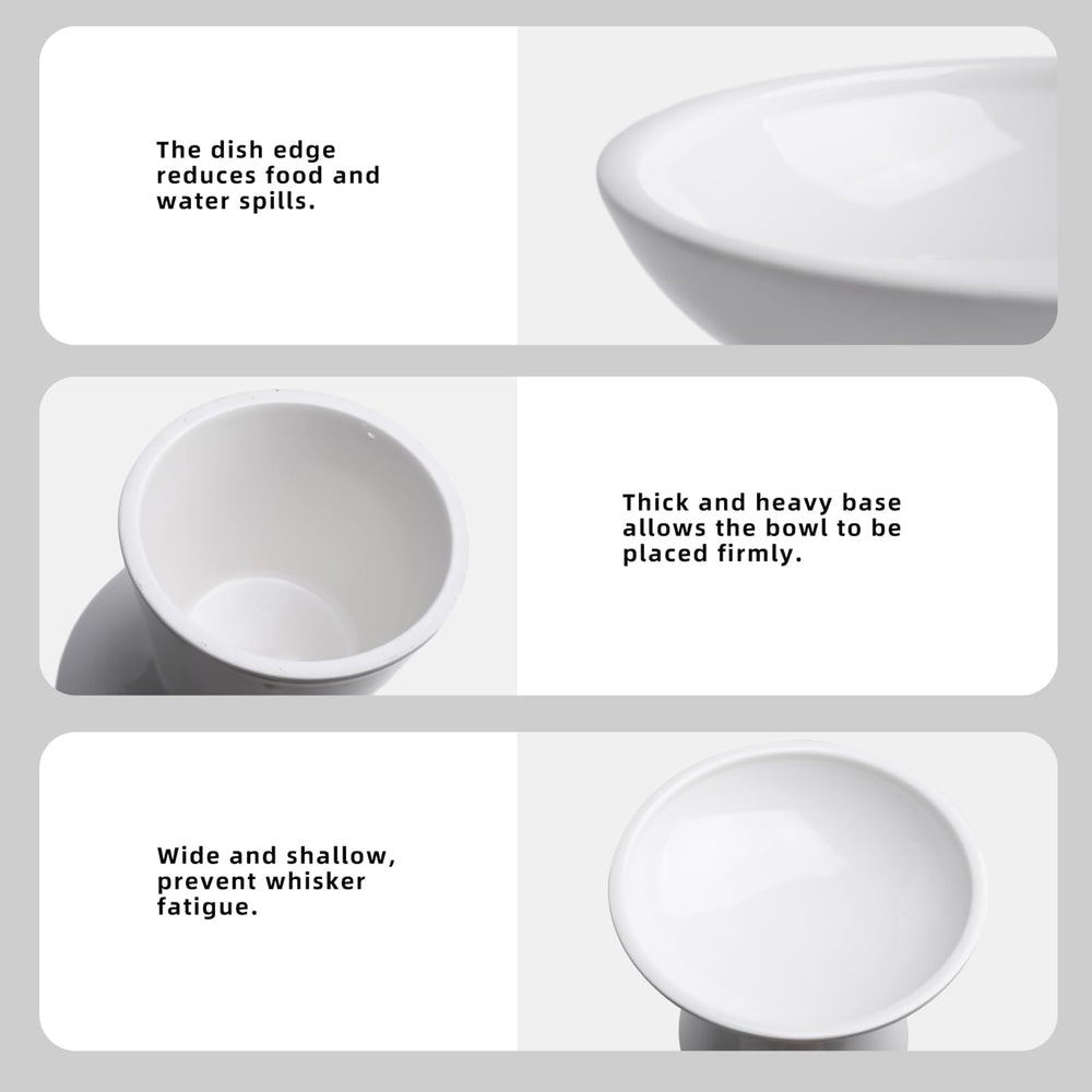 KITCHENLESTAR sturdy ceramic bowl with a stable base prevents tipping.
